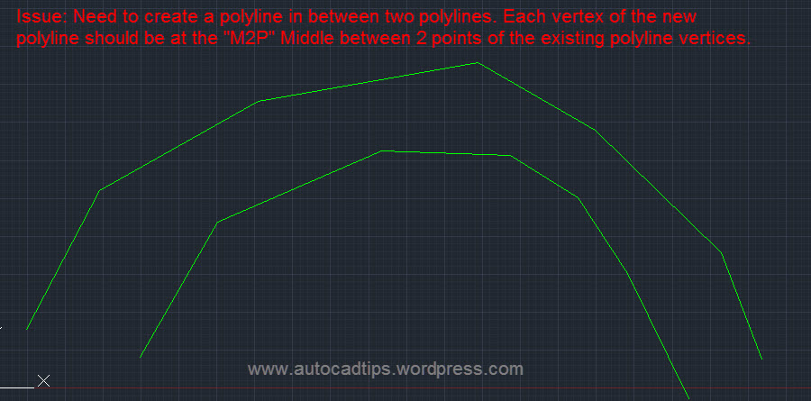 autolisp polyline offset with even distance on vertices